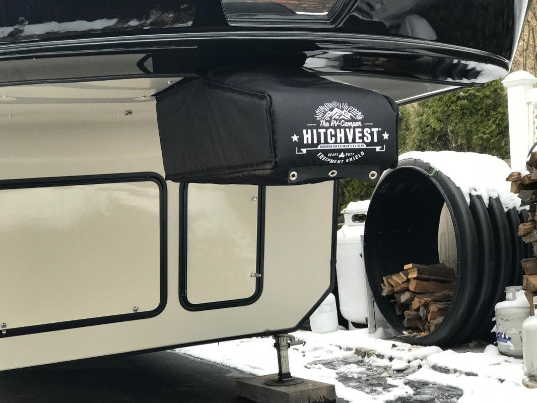 HitchVest Pin Box Cover for your 5th Wheel Trailer Camper Safety