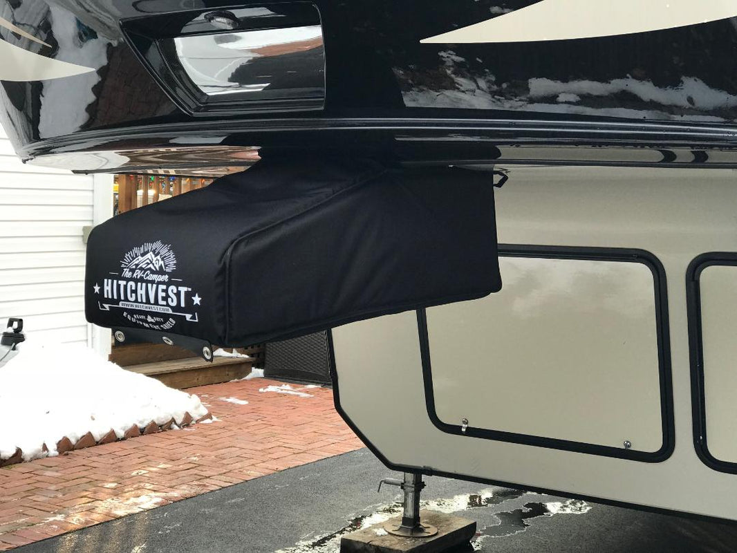 HitchVest Pin Box Cover for your 5th Wheel Trailer Camper Safety